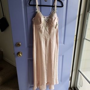 NWT Pink Satin Nightgown